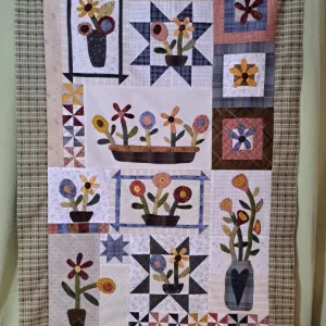 Kit where flower bloom....