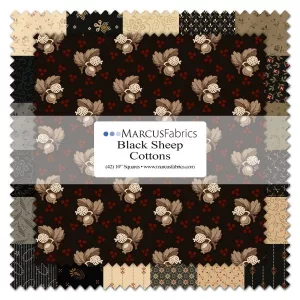 Layer cake Black Sheep Cottons de Pam Buda