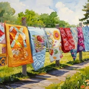 Puzzle Quilts on the line