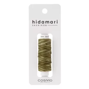 fil à Sashiko dégradé vert jaune