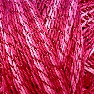coton perlé Sparkle sparkly Fushia