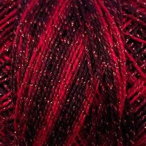 coton perlé Sparkle sparkly Garnet