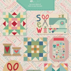 Patron punchneedle "Sew Happy"