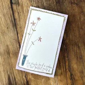 bloc note PM motif fleurs